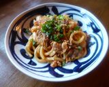 豚キムチの焼きうどん♪作り方4写真