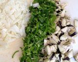 ある野菜で作るミートソース焼きそば作り方1写真
