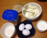 ベイクドチーズケーキ【生クリーム不使用】作り方1写真