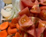 トマトとスパムのスープ作り方1写真