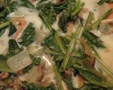 ☆小松菜と豚挽き肉としめじのクリーム煮☆作り方6写真
