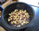 炊飯器で炊くサツマイモ入りお赤飯作り方7写真