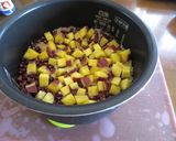 炊飯器で炊くサツマイモ入りお赤飯作り方8写真