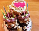 お誕生日やクリスマスに！ドーナツタワー。作り方7写真