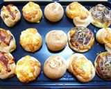 HB小さめのお惣菜パンでランチ！５種×３作り方32写真