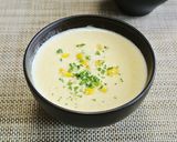 ミルクたっぷりコーンかきたま中華スープ作り方6写真