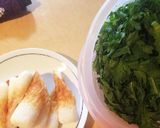 春菊とちくわの天ぷら作り方1写真