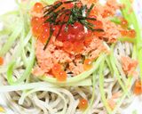 ♡超簡単ランチに鮭親子ソバ♡作り方3写真
