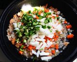 旨味がヤバい！舞茸とアンチョビのリゾット作り方3写真