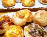 HB小さめのお惣菜パンでランチ！５種×３作り方34写真