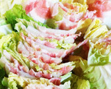簡単☆白菜と豚肉のミルフィーユ鍋作り方1写真