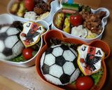 サッカーボールおにぎり作り方14写真