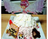 簡単♡誕生日キュアラブリードールケーキ作り方5写真