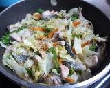 生秋鮭で　野菜たっぷり味噌胡麻焼き作り方8写真