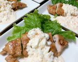 ピリ辛鶏胸肉on酢たっぷりタルタル♡作り方10写真