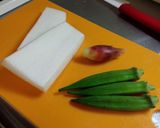 大根とオクラの塩昆布和え作り方1写真