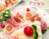 デコおかず♪ハムとかいわれで花束作り方11写真