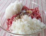 お弁当に❀ライス入り肉団子作り方2写真