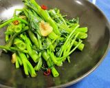 空芯菜の炒めもの作り方5写真