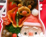 クリスマス キャラおかず＊サンタの手袋作り方5写真