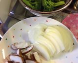 牛乳で♡鶏と野菜の和風クリームスパゲティ作り方1写真