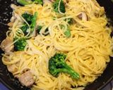 牛乳で♡鶏と野菜の和風クリームスパゲティ作り方7写真