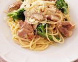 牛乳で♡鶏と野菜の和風クリームスパゲティ作り方8写真