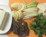 鶏団子とごぼうのチゲ鍋作り方2写真