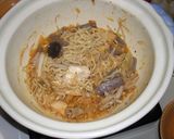 ラーメンスープで簡単♪モツ鍋(*。。*)作り方5写真