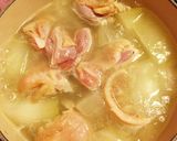 驚きの柔らかさ♡鶏肉と冬瓜のコトコト煮作り方4写真