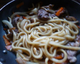 すき焼き風焼きうどん♪作り方4写真
