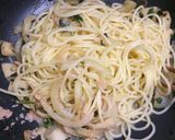 明太子と帆立のプチ贅沢和風パスタ☆作り方5写真