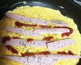 魚肉ソーセージの卵焼き・簡単5分お弁当作り方5写真