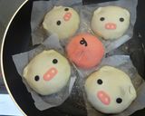 ジューシー肉まん／ブタちゃん作り方6写真