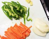 とろ〜り ひき肉の和風チンジャオロース作り方1写真