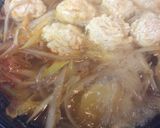 鶏団子とごぼうのチゲ鍋作り方7写真