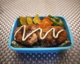 素揚げ野菜たっぷり♪秋鮭の海苔フライ丼♡作り方7写真