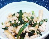 超簡単　ニラとエリンギのそぼろ炒め　副菜作り方7写真
