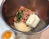 豆腐入りふわふわ月見つくね☆れんこん和え作り方2写真
