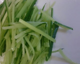 千切り野菜とあげワンタンの中華和え♪作り方2写真
