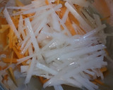 千切り野菜とあげワンタンの中華和え♪作り方3写真
