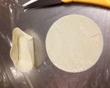 余った餃子の皮でオープンオムレツ風作り方1写真