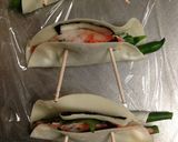 余った餃子の皮でシソカニかま焼き作り方2写真