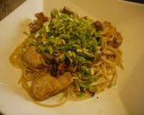 若鶏としめじのピリ辛和風パスタ作り方6写真