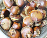 土鍋で栗ごはん～圧力鍋による皮むきから～作り方4写真