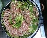 濃厚あさりだしスタミナ豚白菜簡単鍋作り方8写真