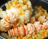 土鍋でご飯☆根菜と明太子の炊込みご飯作り方7写真