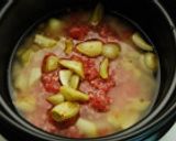 土鍋でご飯☆ラッキョウの炊込みご飯作り方3写真
