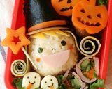 ハロウィン♪ポテサラ帽子の魔女ちゃん弁当作り方11写真