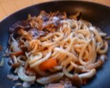 カレー焼きうどん♪作り方4写真
